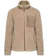 NS604 Native Spirit Unisex Sherpa Jacket Wet Sand / driftwood colour image